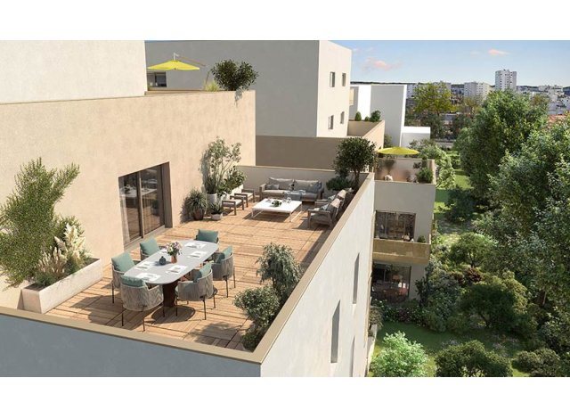 Programme immobilier neuf avec promotion Les Jardins d'Elsa  Vaulx-en-Velin