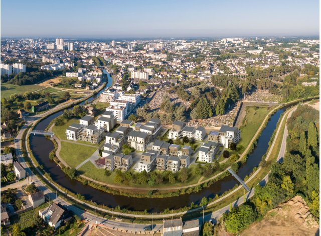Investissement locatif en Bretagne : programme immobilier neuf pour investir Plaisance - le Village Saint Martin  Rennes