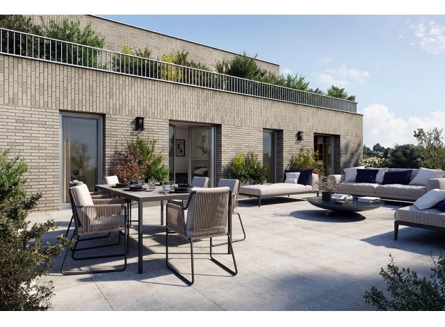 Investissement locatif en Loire Atlantique 44 : programme immobilier neuf pour investir West Garden  Saint-Herblain