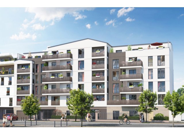 Investissement locatif dans le Val de Marne 94 : programme immobilier neuf pour investir Les Balcons de Chateaubriant  Orly