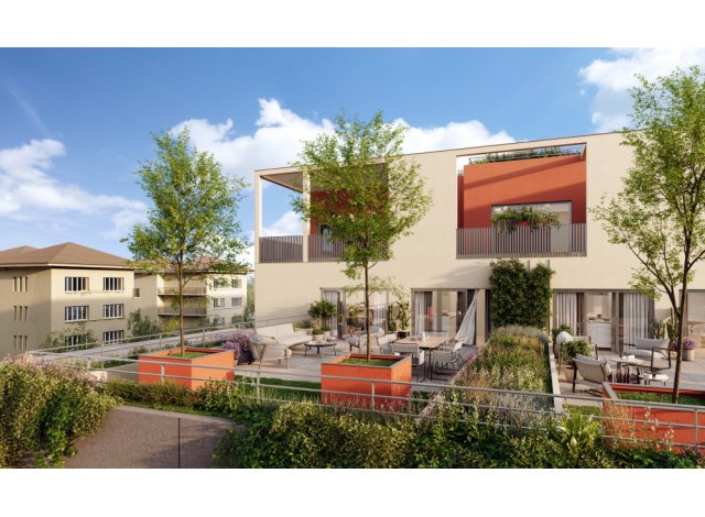 Investissement locatif dans l'Ain 01 : programme immobilier neuf pour investir Les Terrasses Lalande  Bourg-en-Bresse