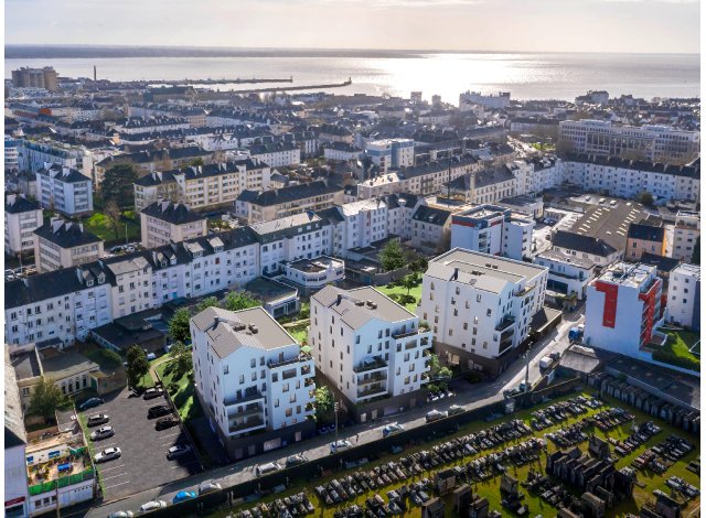 Investissement locatif en Loire Atlantique 44 : programme immobilier neuf pour investir Coeur d'Escale  Saint-Nazaire